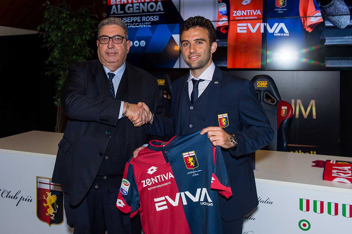 Genoa, Perinetti: "Giuseppe Rossi? Sarà pronto a Gennaio"