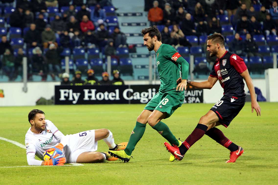 Cagliari (CA) 22 12 2017 Campionato Serie A TIM incontro Cagliari - Fiorentina Nella foto: Leonardo Pavoletti SILPRESS/ENRICO LOCCI