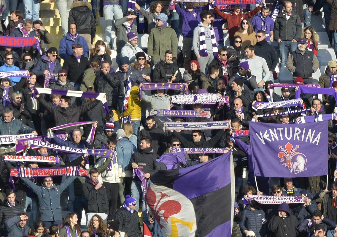 Fiorentina-Sassuolo 3-0, Tifosi Fiorentina Viola