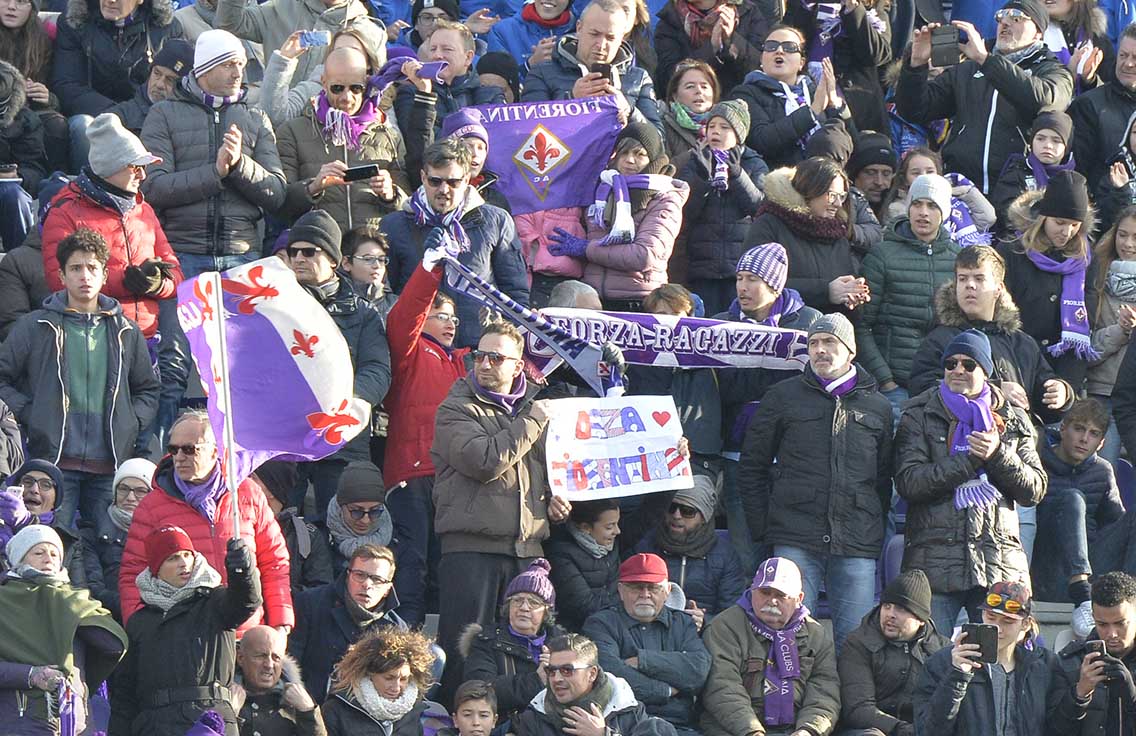 Fiorentina-Sassuolo 3-0, Tifosi Fiorentina Viola
