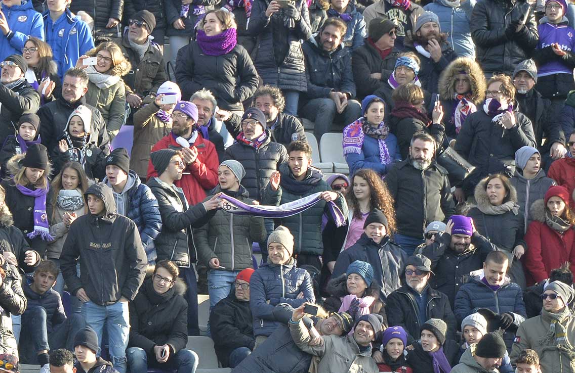 Fiorentina-Sassuolo 3-0, Tifosi Fiorentina Viola
