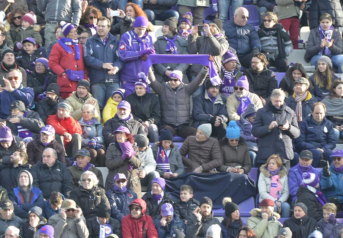 Fiorentina-Sassuolo 3-0, Tifosi Fiorentina Viola