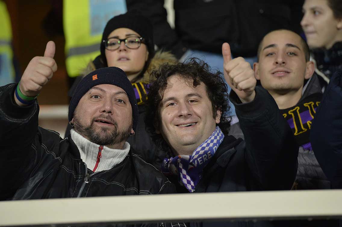 FIORENTINA-SAMPDORIA 13-12-2017 TIFOSI DELLA FIORENTINA. SILPRESS/GALASSI SILVANO
