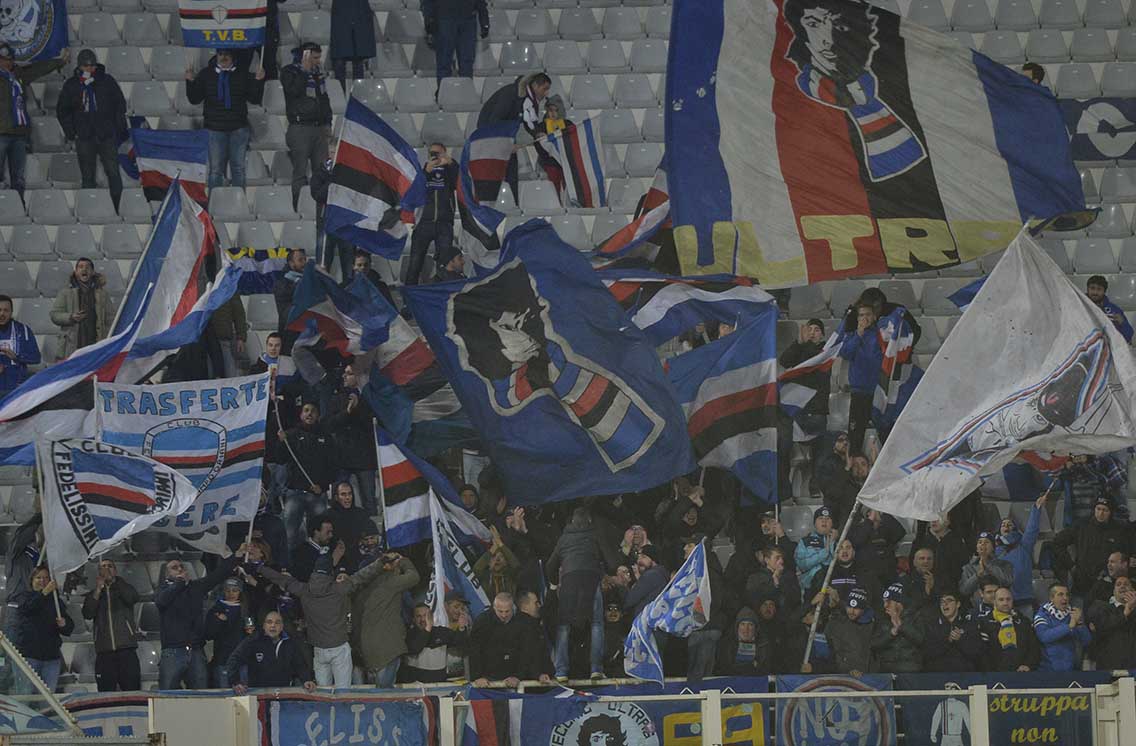 FIORENTINA-SAMPDORIA 13-12-2017 TIFOSI DELLA SAMPDORIA. SILPRESS/GALASSI SILVANO
