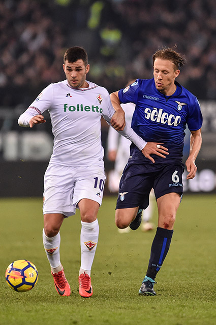 LAZIO-FIORENTINA 26-12-2017 COPPA ITALIA. EYSSERIC VALENTIN E LUCAS LIEVA. SILPRESS/GALASSI SILVANO