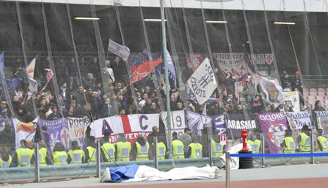 NAPOLI-FIORENTINA 10-12-2017 TIFOSI . SILPRESS