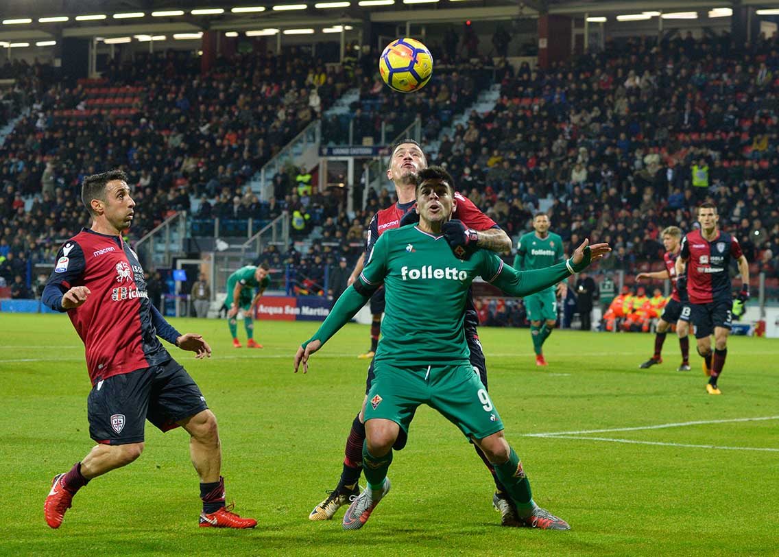 22-12-2017, Cagliari, Sardegna Arena, Calcio, Serie A 2017-18, Cagliari-Fiorentina. Foto Gianluca Zuddas/Fotocronache. Nella foto: Simeone