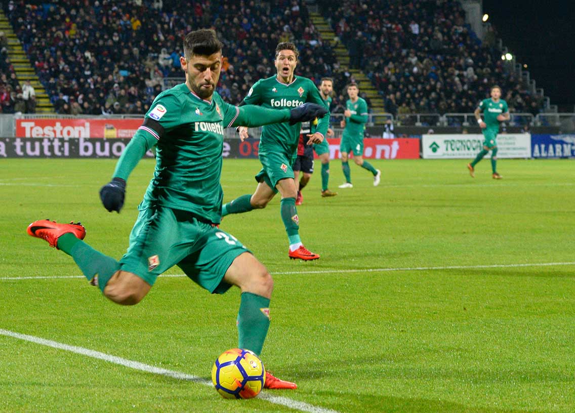 22-12-2017, Cagliari, Sardegna Arena, Calcio, Serie A 2017-18, Cagliari-Fiorentina. Foto Gianluca Zuddas/Fotocronache. Nella foto: Benassi