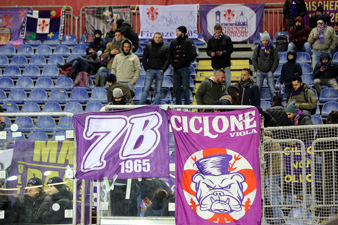 Cagliari (CA) 22 12 2017 Campionato Serie A TIM incontro Cagliari - Fiorentina Nella foto: i tifosi della fiorentina SILPRESS/ENRICO LOCCI