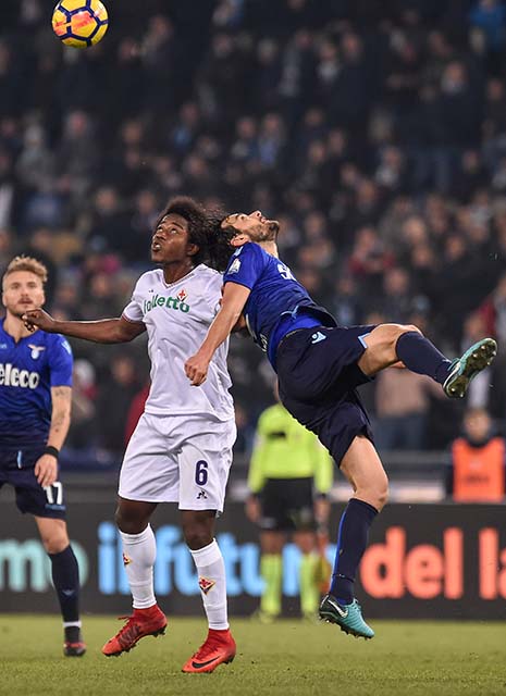 LAZIO-FIORENTINA 26-12-2017 COPPA ITALIA. CARLOS SANCHEZ. SILPRESS/GALASSI SILVANO