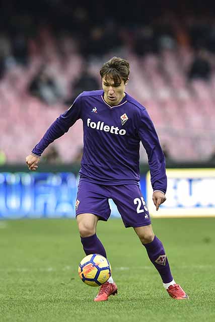 NAPOLI-FIORENTINA 10-12-2017 FEDERICO CHIESA. SILPRESS
