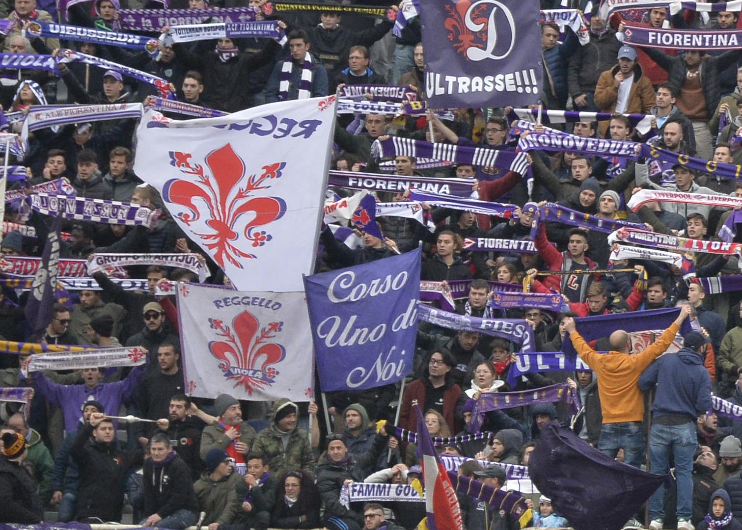 Fiorentina-Milan tifosi