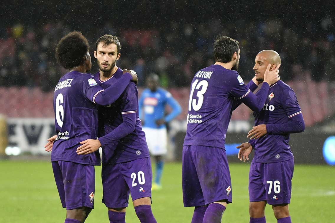 NAPOLI-FIORENTINA CAMPIONATO SERIE A. 10-12-2017 FINE PARTITA. SILPRESS/GALASSI SILVANO