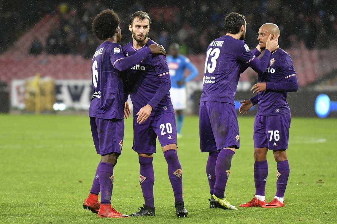 NAPOLI-FIORENTINA CAMPIONATO SERIE A. 10-12-2017 FINE PARTITA. SILPRESS/GALASSI SILVANO