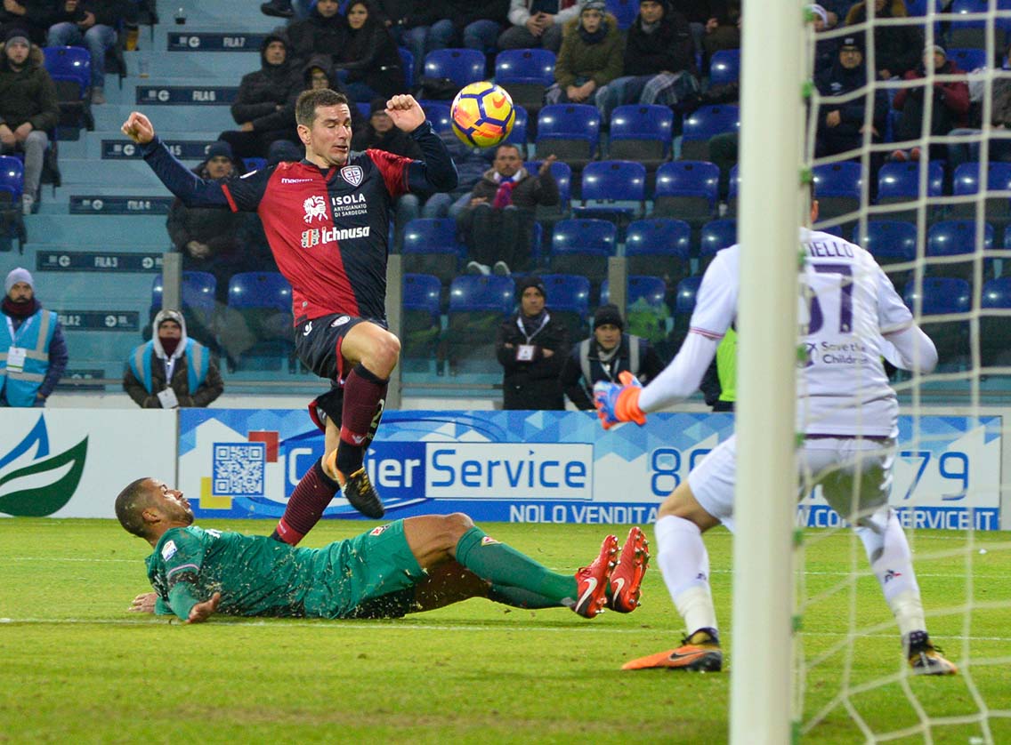 22-12-2017, Cagliari, Sardegna Arena, Calcio, Serie A 2017-18, Cagliari-Fiorentina. Foto Gianluca Zuddas/Fotocronache. Nella foto: Padoin
