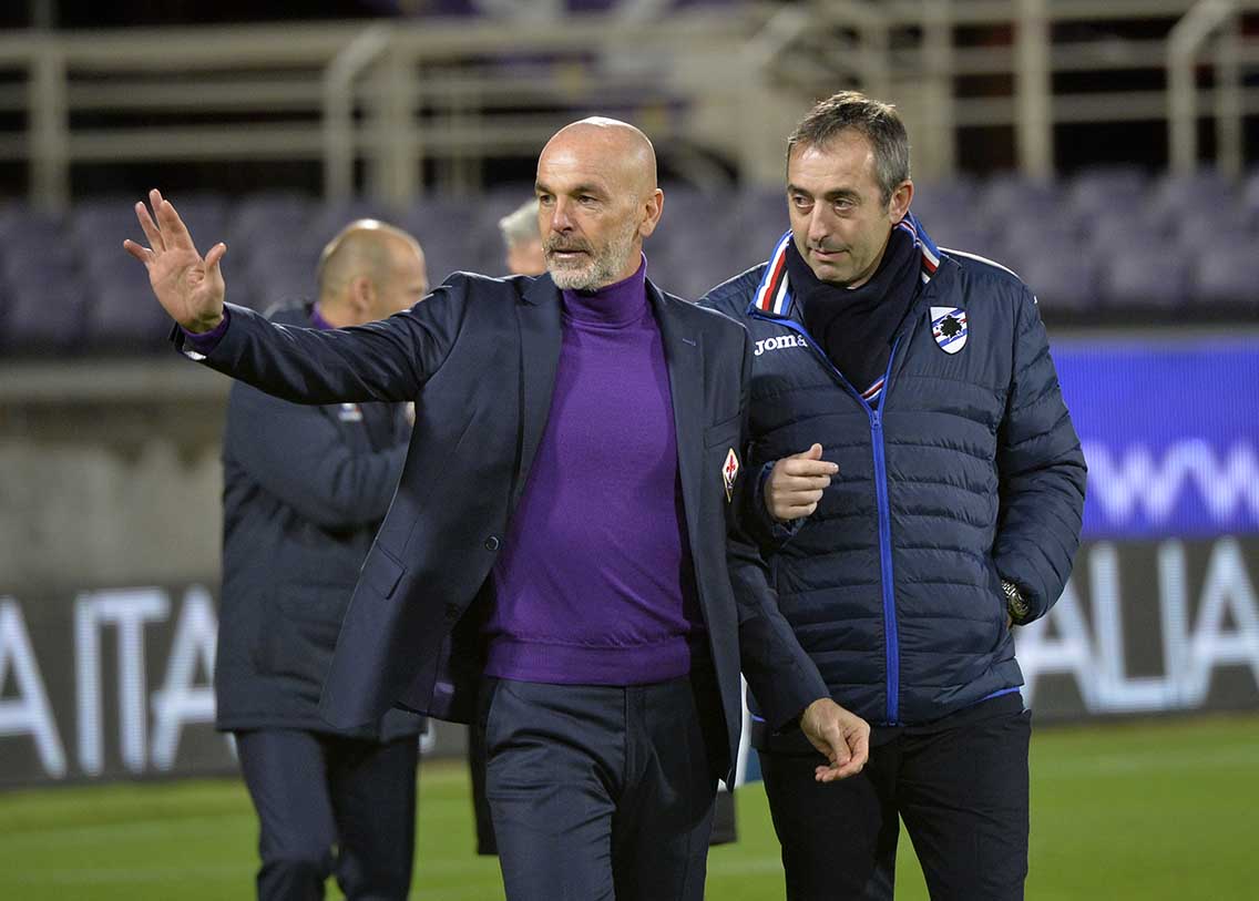Sampdoria, Giampaolo: "In serie A sei squadre fuori portata. Lottiamo con Fiorentina e Toro"