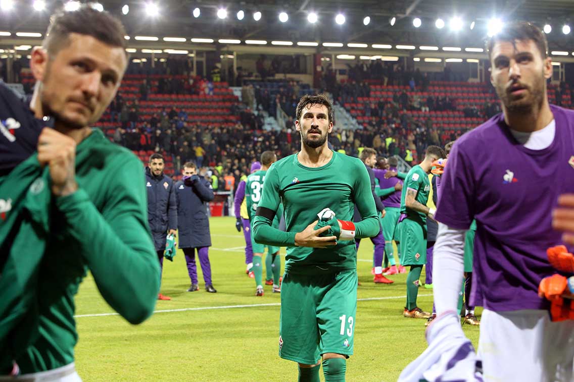 Cagliari (CA) 22 12 2017 Campionato Serie A TIM incontro Cagliari - Fiorentina Nella foto:davide astori SILPRESS/ENRICO LOCCI