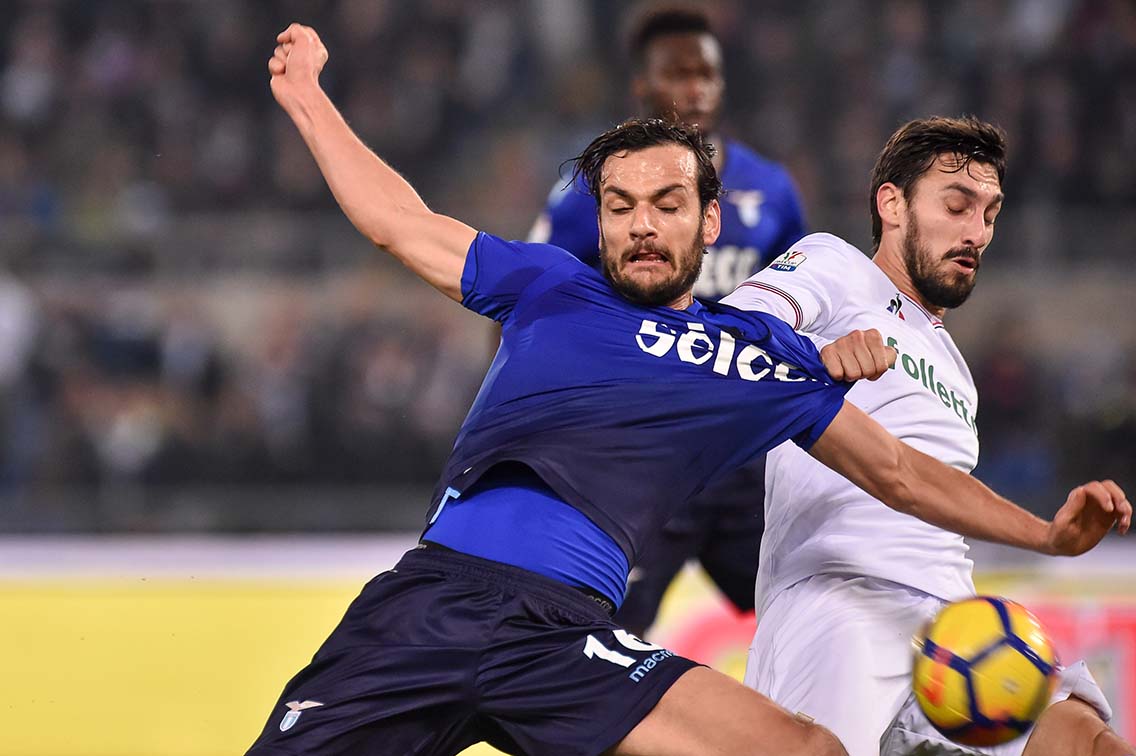 LAZIO-FIORENTINA 26-12-2017 COPPA ITALIA. DAVIDE ASTORI E MARCO PAROLO. SILPRESS