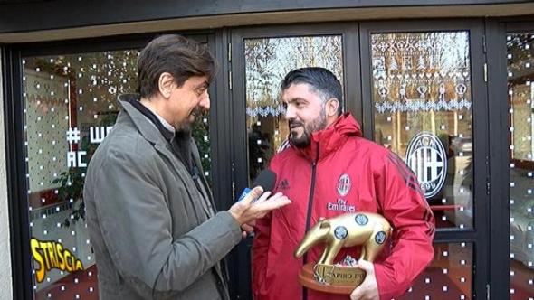 Tapiro d'Oro a Gattuso: "Solo con la lotta non si va da nessuna parte. Spero di restare a lungo"