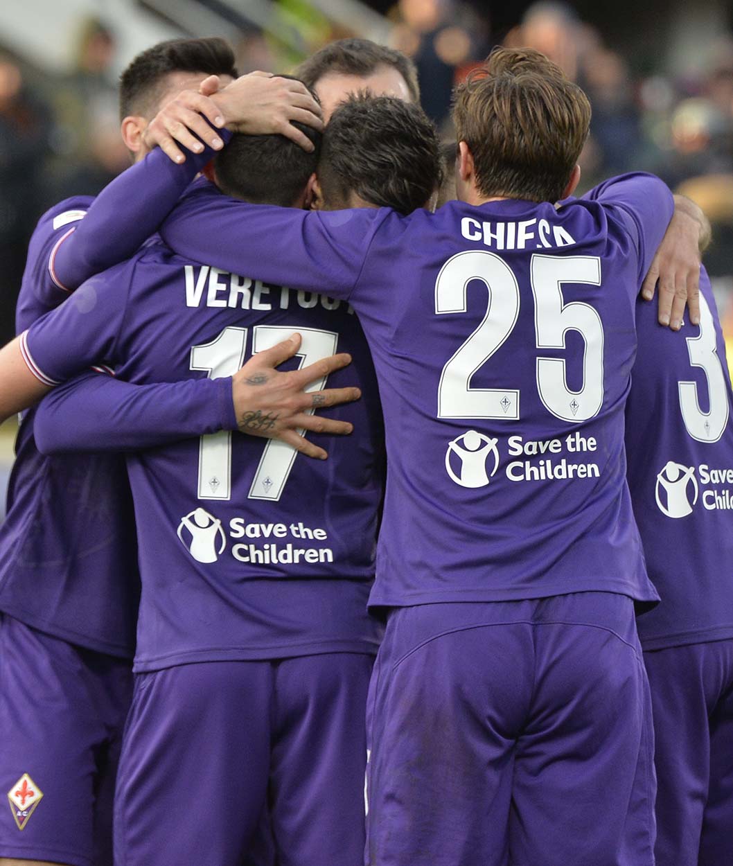 FIORENTINA-SASSUOLO.ESULTANZA DOPO IL GOL DI VERETOUTU.SILVANO GALASSI/SILPRESS