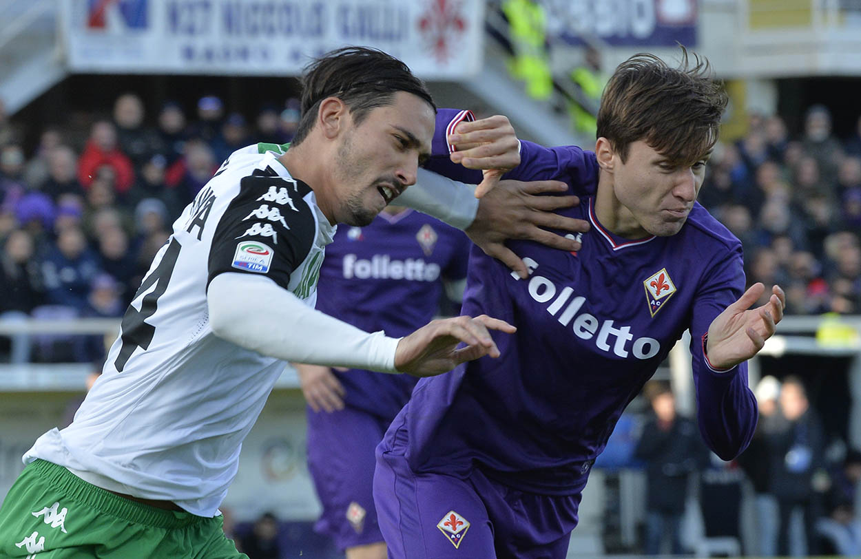 FIORENTINA-SASSUOLO. CHIESA IN AZIONE.SILVANO GALASSI/SILPRESS