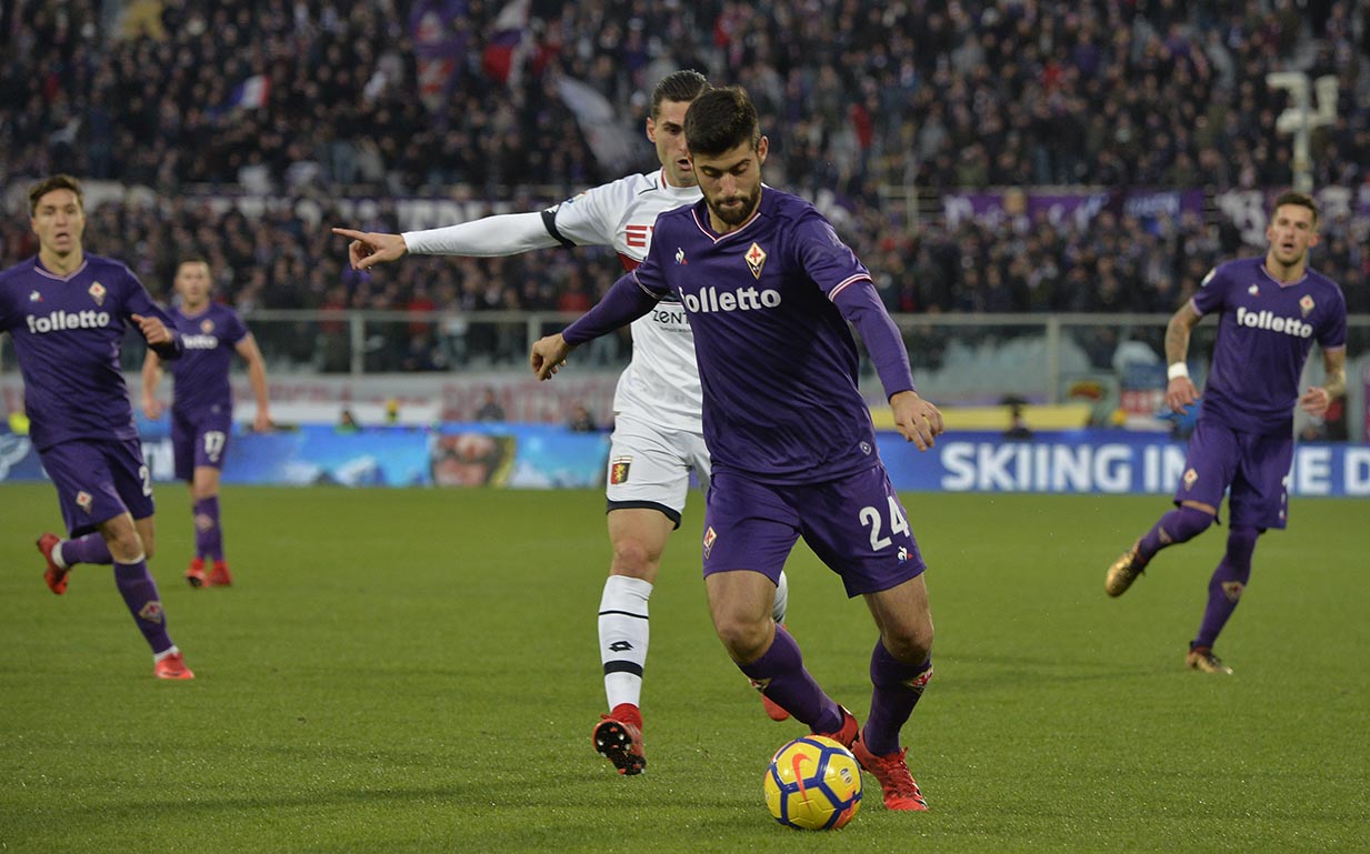 FIORENTINA-GENOA.BENASSI IN AZIONE.SILPRESS