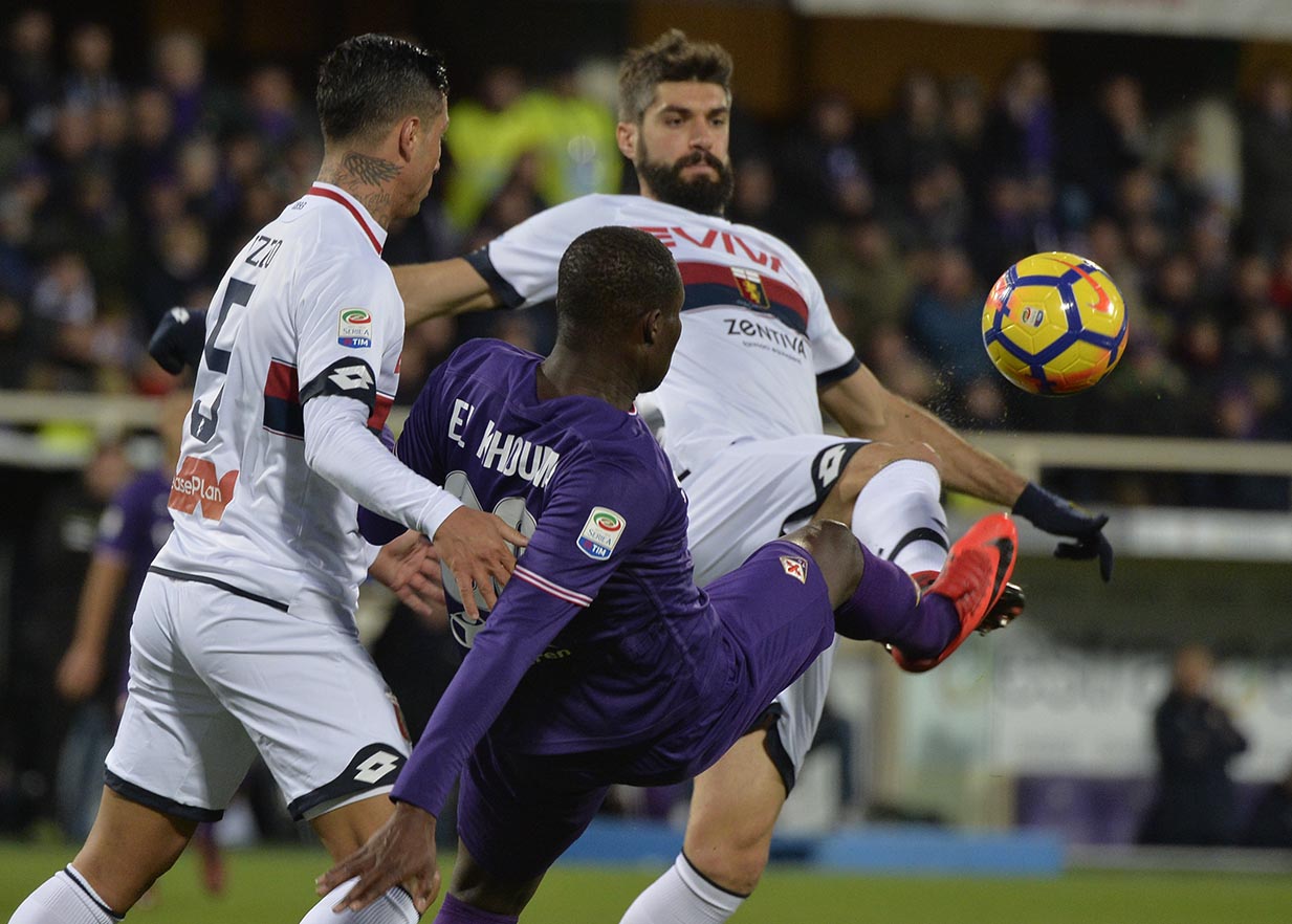 FIORENTINA-GENOA. KHOUMA BABACAR IN AZIONE.SILPRESS
