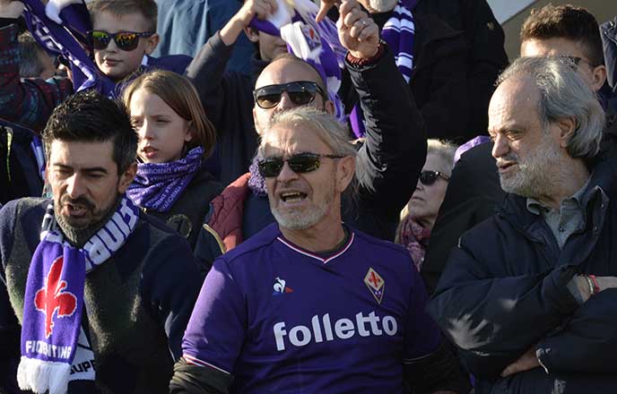 Fiorentina-Verona, le immagini dei tifosi viola