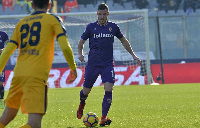 FIORENTINA-VERONA 28-01-2018. JORDAN VERETOUT. SILPRESS/GALASSI SILVANO
