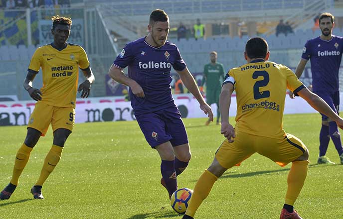 FIORENTINA-VERONA 28-01-2018. JORDAN VERETOUT. SILPRESS/GALASSI SILVANO