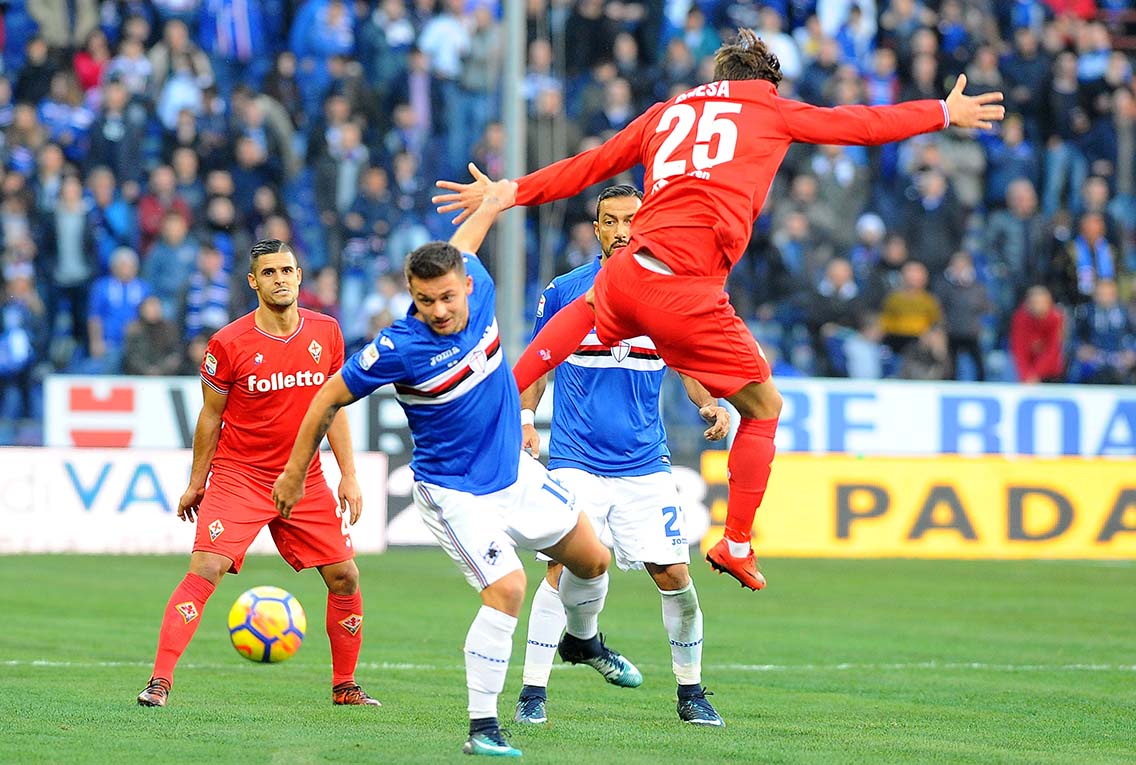 Samp-Fio a confronto: pochi cross, Defrel capocannoniere. Partenze a razzo Samp