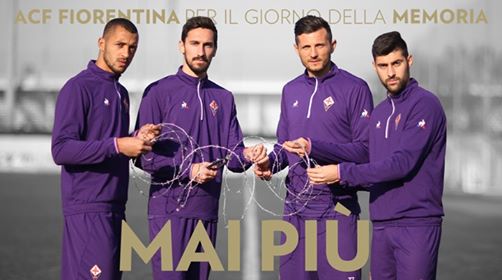 La Fiorentina ricorda la Giornata della Memoria (FOTO)