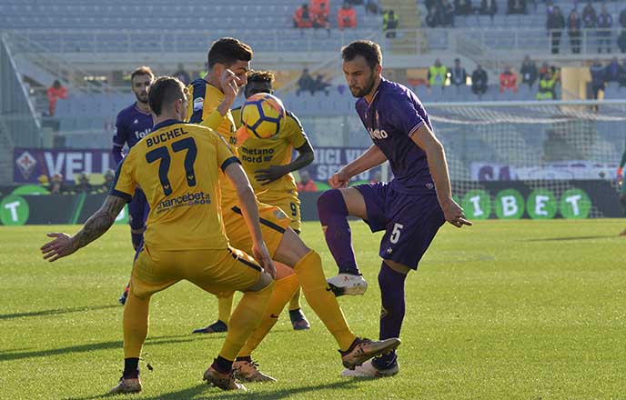 FIORENTINA-VERONA 28-01-2018. MILAN BADELJ. SILPRESS/GALASSI SILVANO