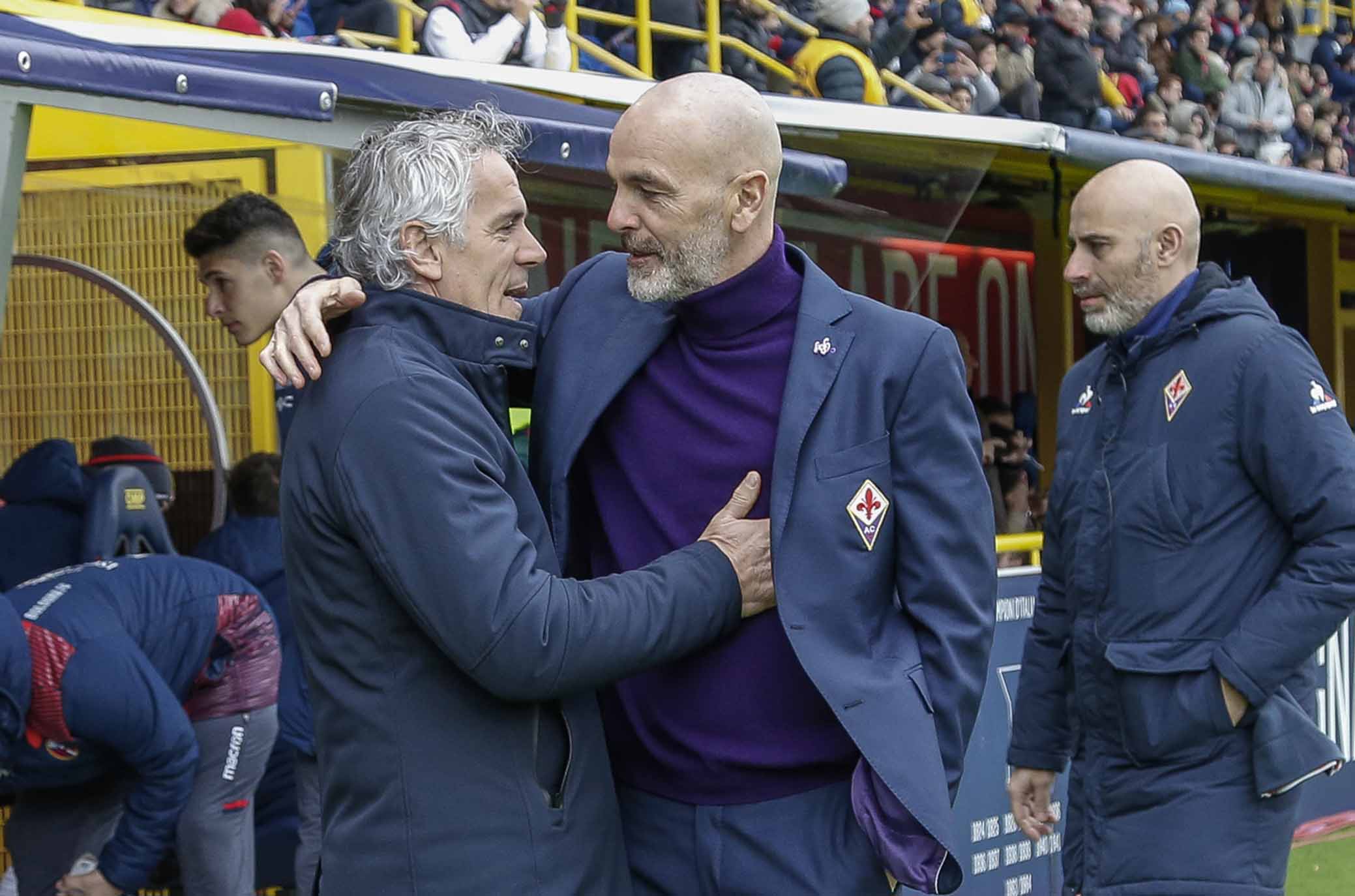Pioli Donadoni 23° GIORNATA CAMPIONATO SERIE A TIM BOLOGNA VS FIORENTINA 04-02-18