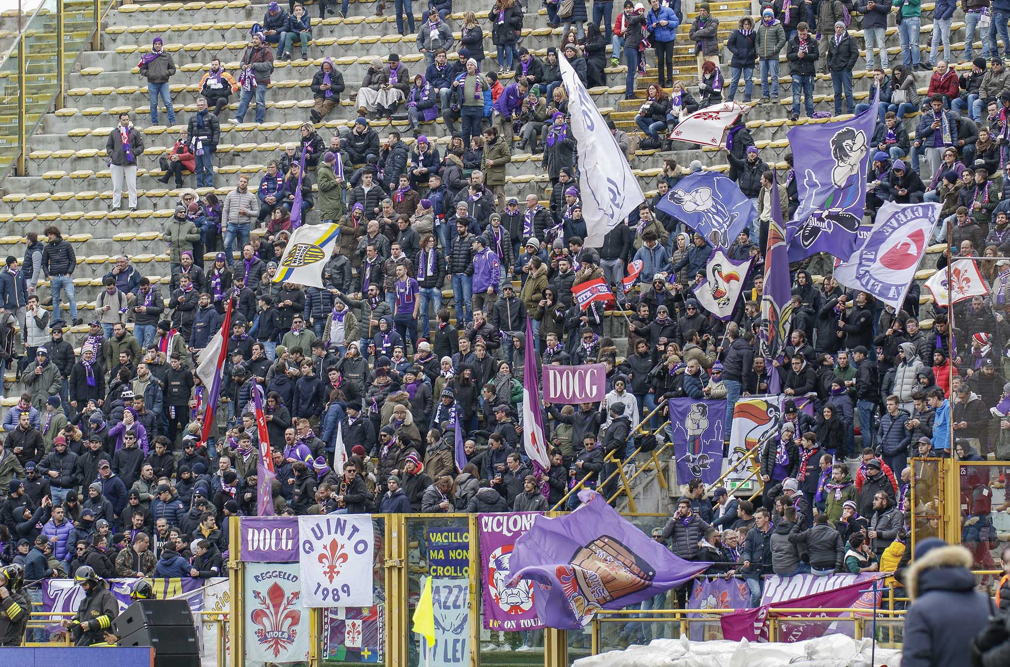 A Bologna con almeno 1500 tifosi. Altro esodo di supporters viola al fianco della Fiorentina