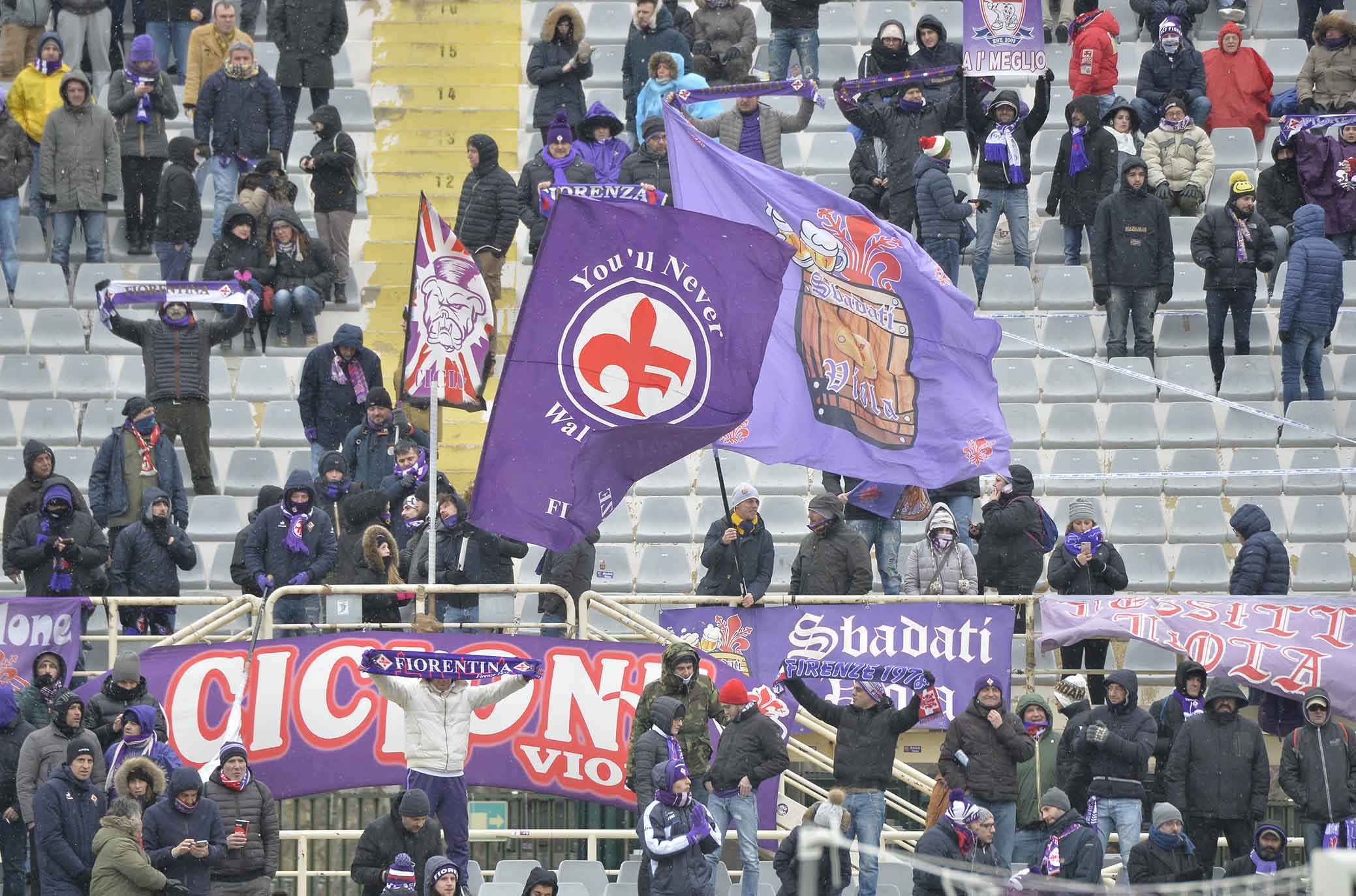 FIORENTINA-CHIEVO 25-02-2018 tifosi. SILPRESS/GALASSI SILVANO