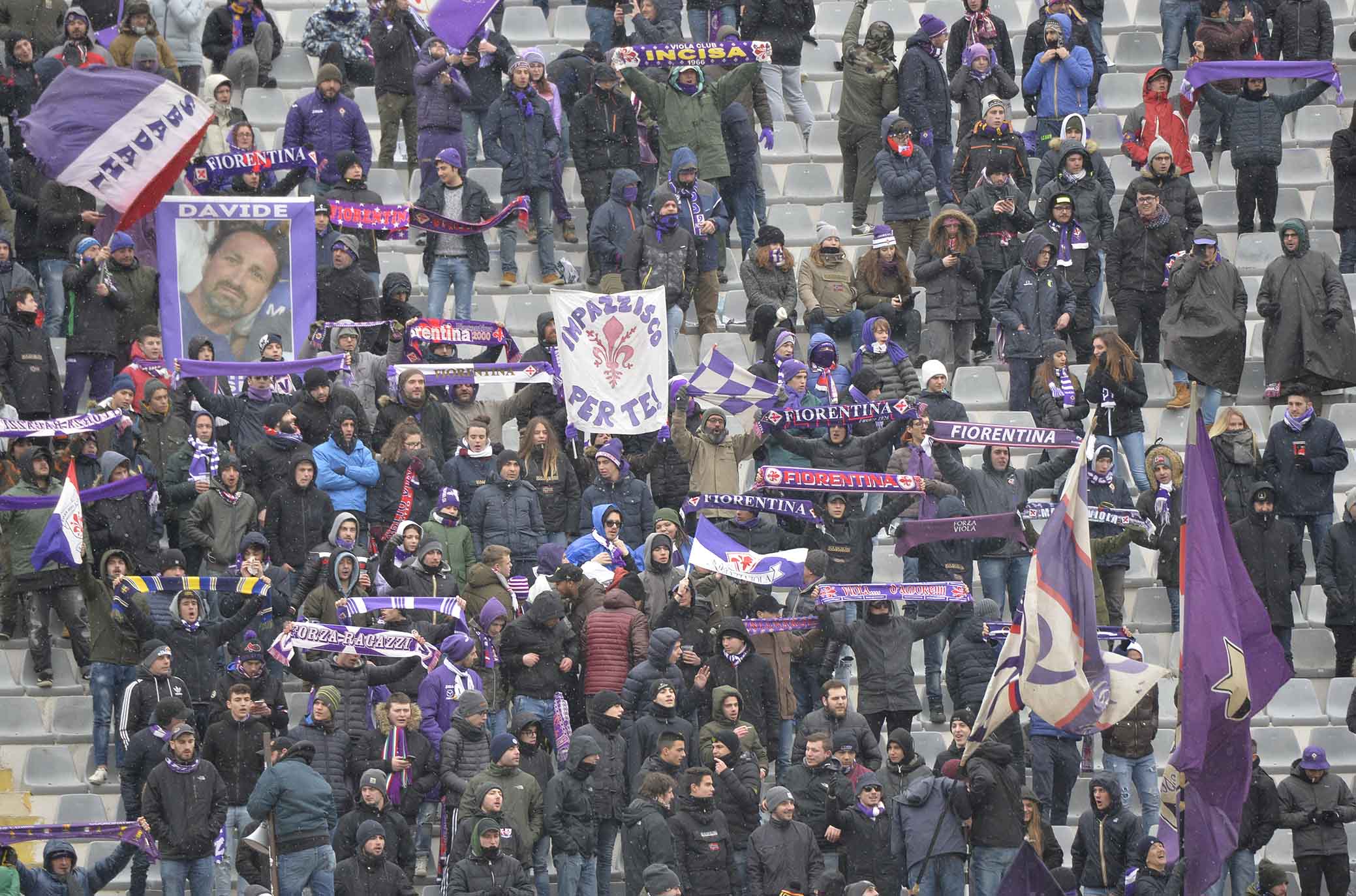 FIORENTINA-CHIEVO 25-02-2018 tifosi. SILPRESS/GALASSI SILVANO