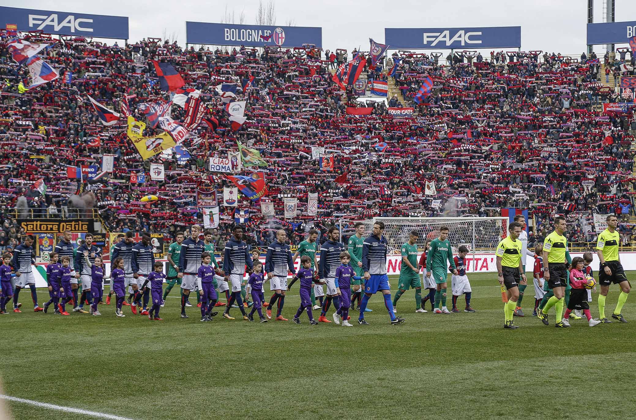 Bologna-Fiorentina: al Dall'Ara attesi 23mila spettatori