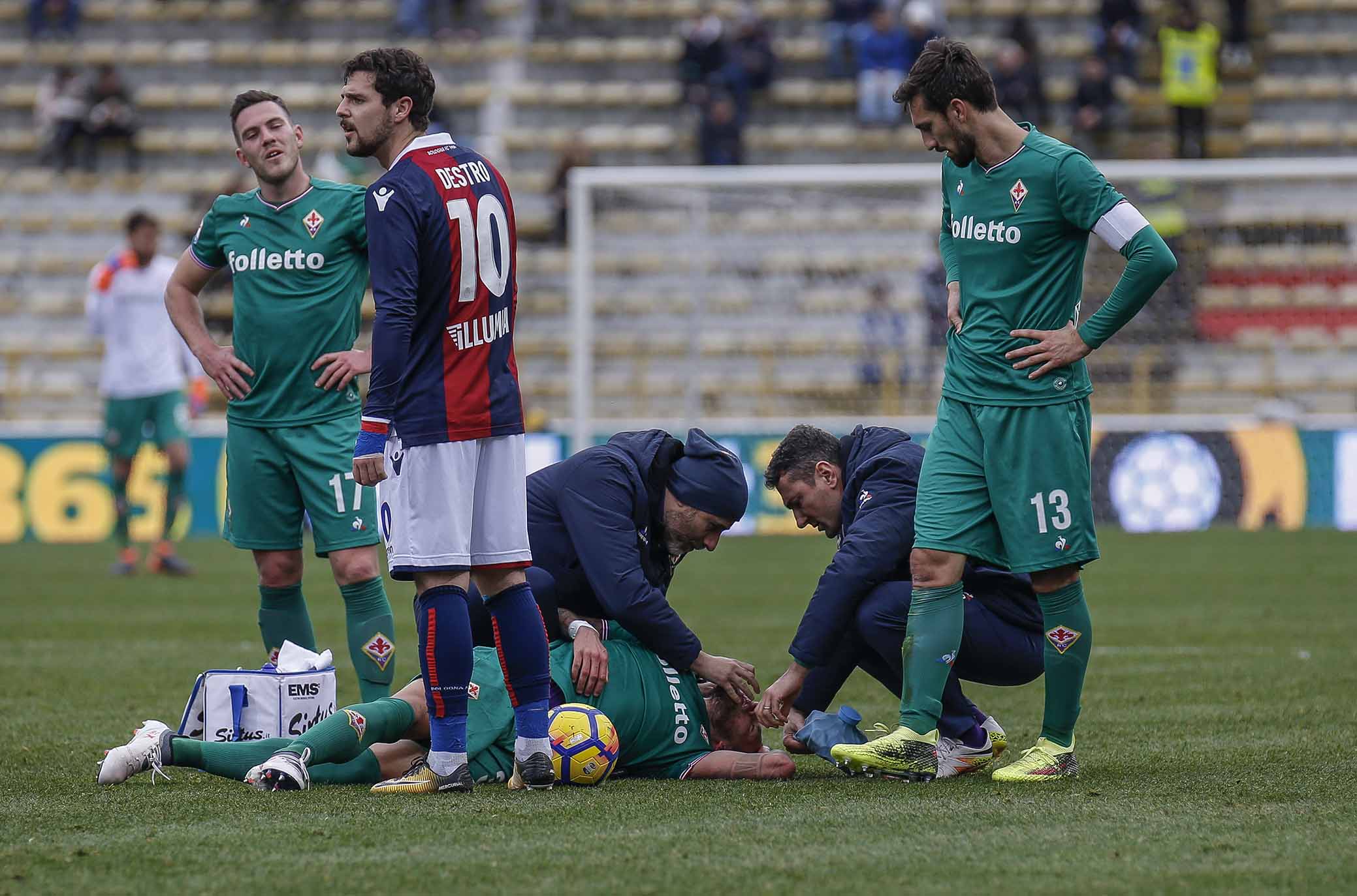 Destro Astori 23° GIORNATA CAMPIONATO SERIE A TIM BOLOGNA VS FIORENTINA 04-02-18