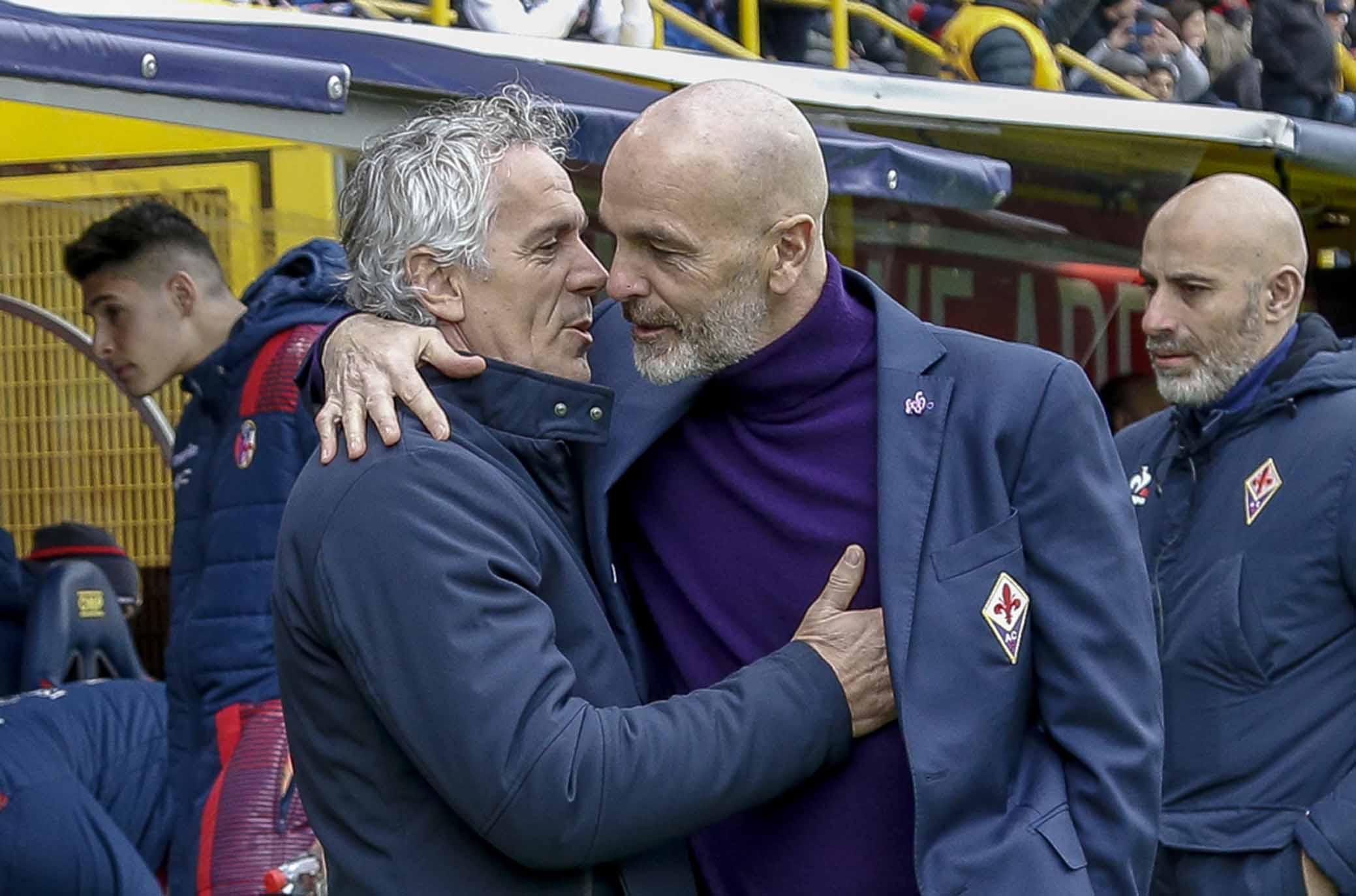 Pioli Donadoni 23° GIORNATA CAMPIONATO SERIE A TIM BOLOGNA VS FIORENTINA 04-02-18