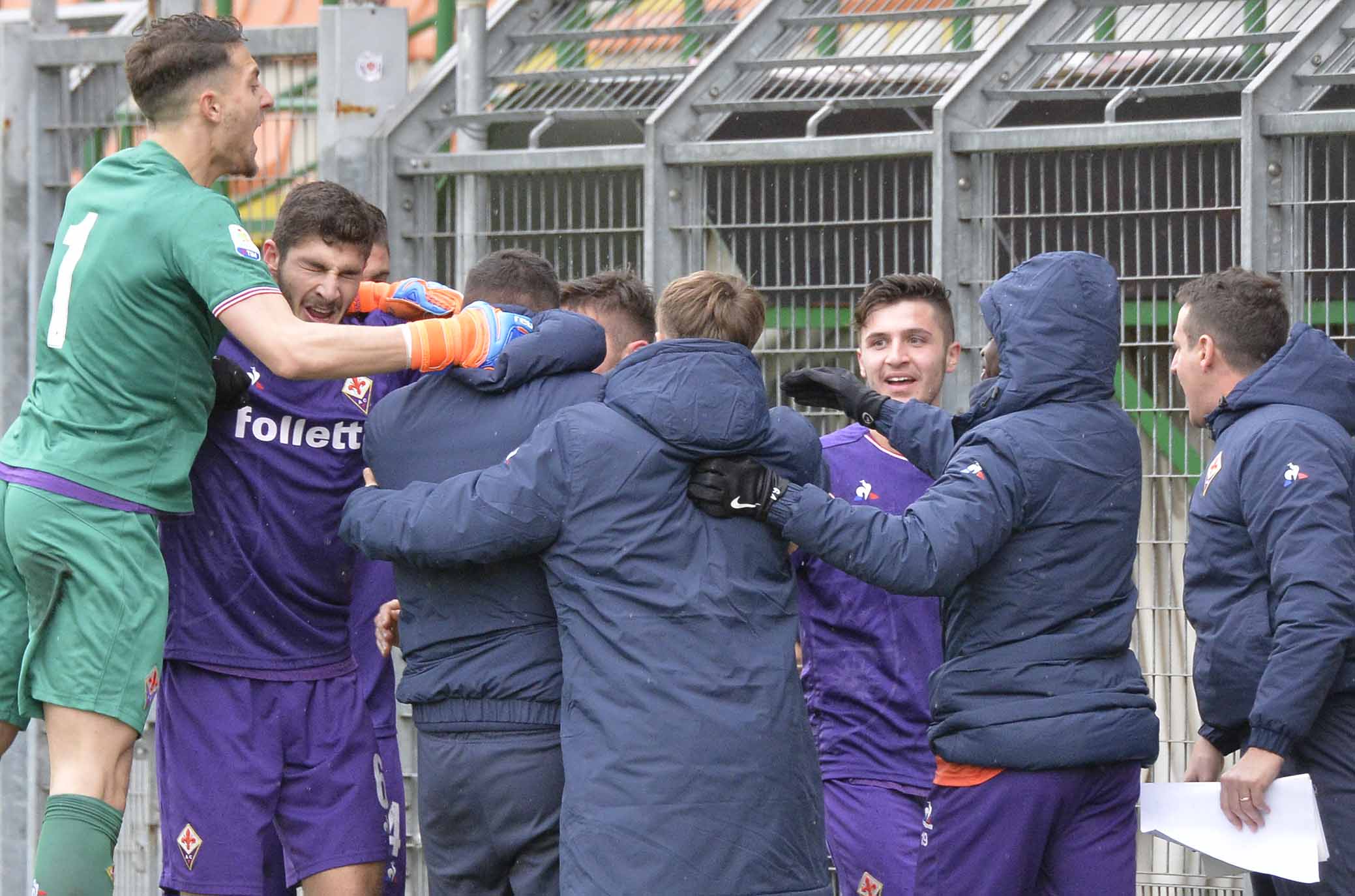 FIORENTINA PRIMAVERA-VERONA 03-02-2018. ESULTANZA DOPO IL GOL DI MELI. SILPRESS/GALASSI SILVANO