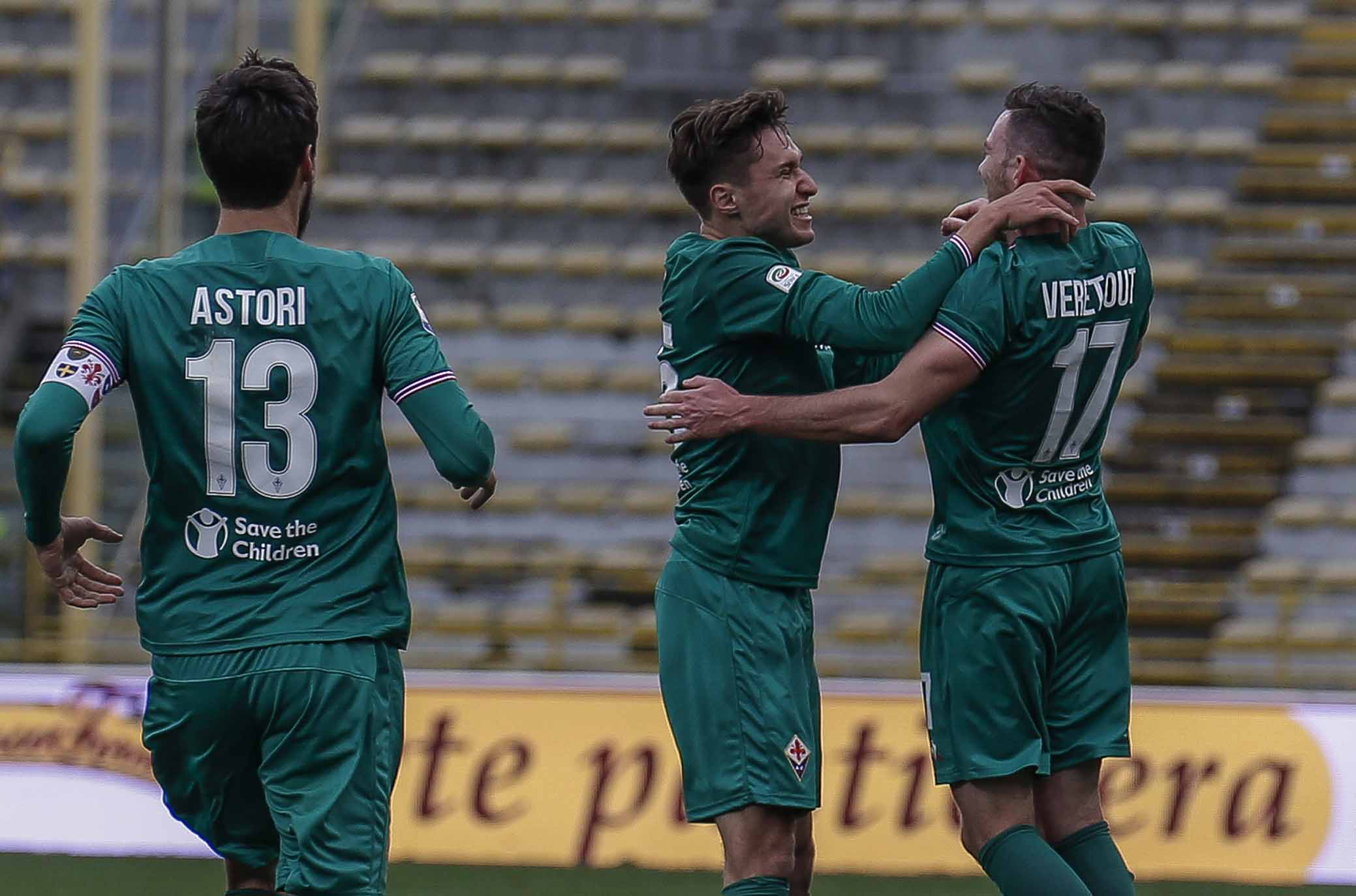 Veretout Chiesa Astori 23° GIORNATA CAMPIONATO SERIE A TIM BOLOGNA VS FIORENTINA 04-02-18