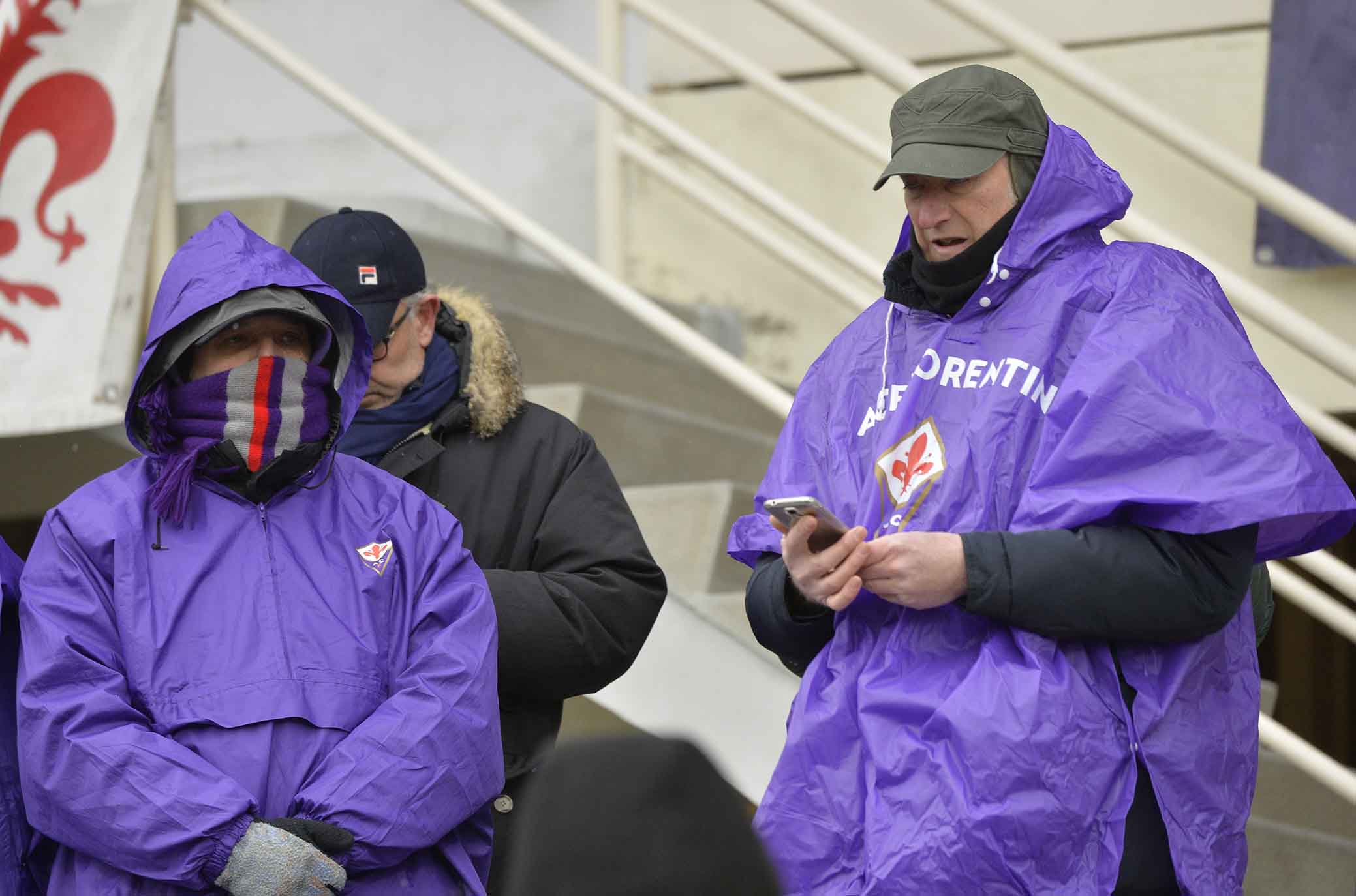 FIORENTINA-CHIEVO 25-02-2018 TIFOSI AL FREDDO. SILPRESS/GALASSI SILVANO