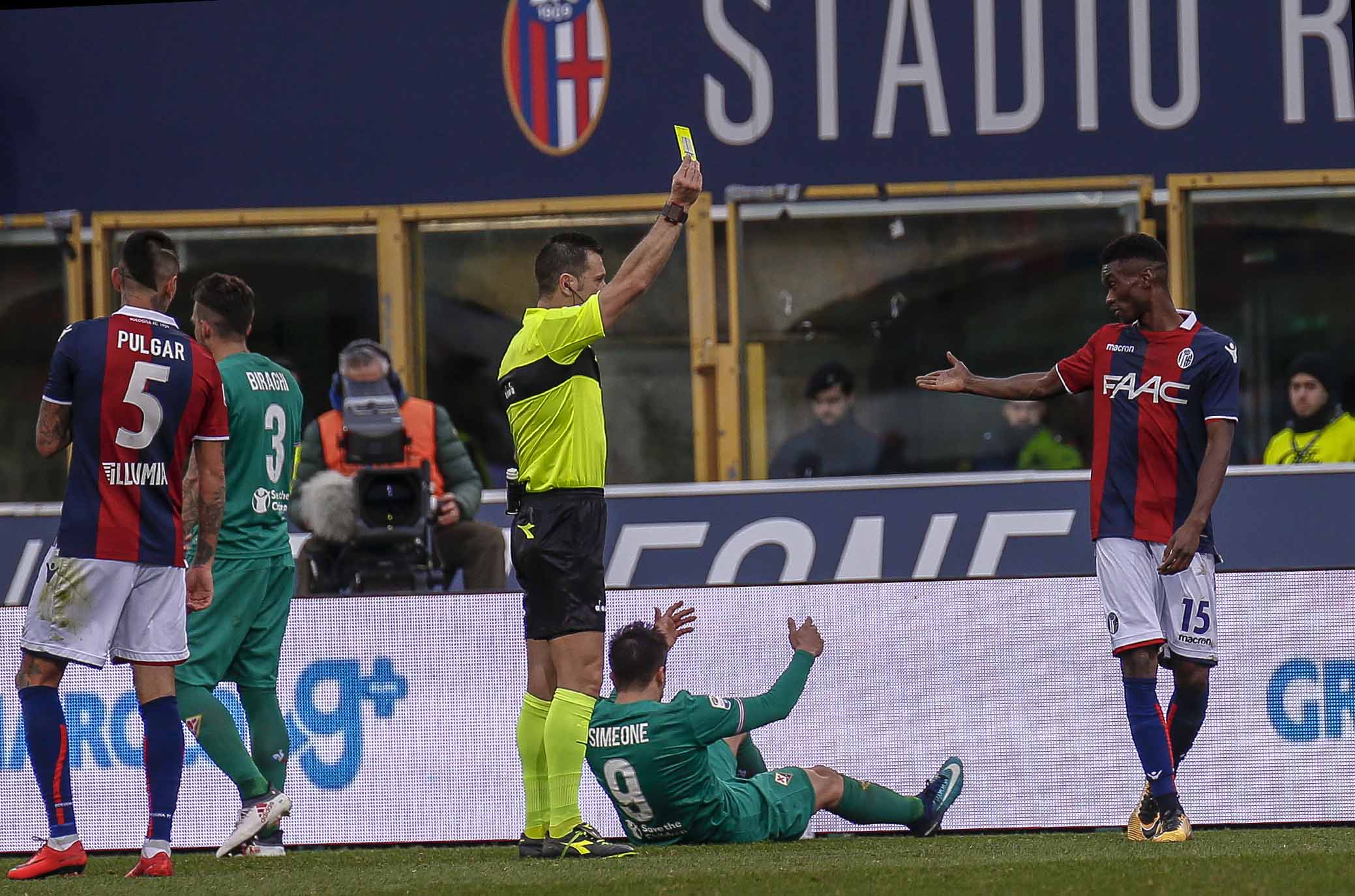 BOLOGNA, ITALIA, 04-02-18 - 23° GIORNATA DI CAMPIONATO SERIE A TIM - STADIO RENATO DALL'ARA : BOLOGNA VS FIORENTINA, NELLA FOTO: GIOVANNI SIMEONE