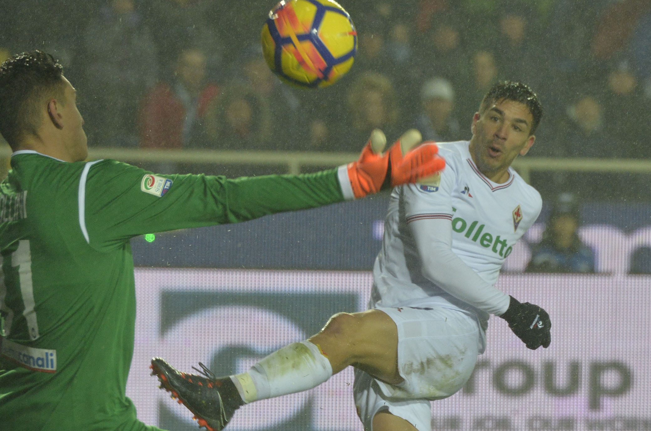 ATALANTA-FIORENTINA.18-02-18. GIOVANNI SIMEONE IN AZIONE .SILPRESS