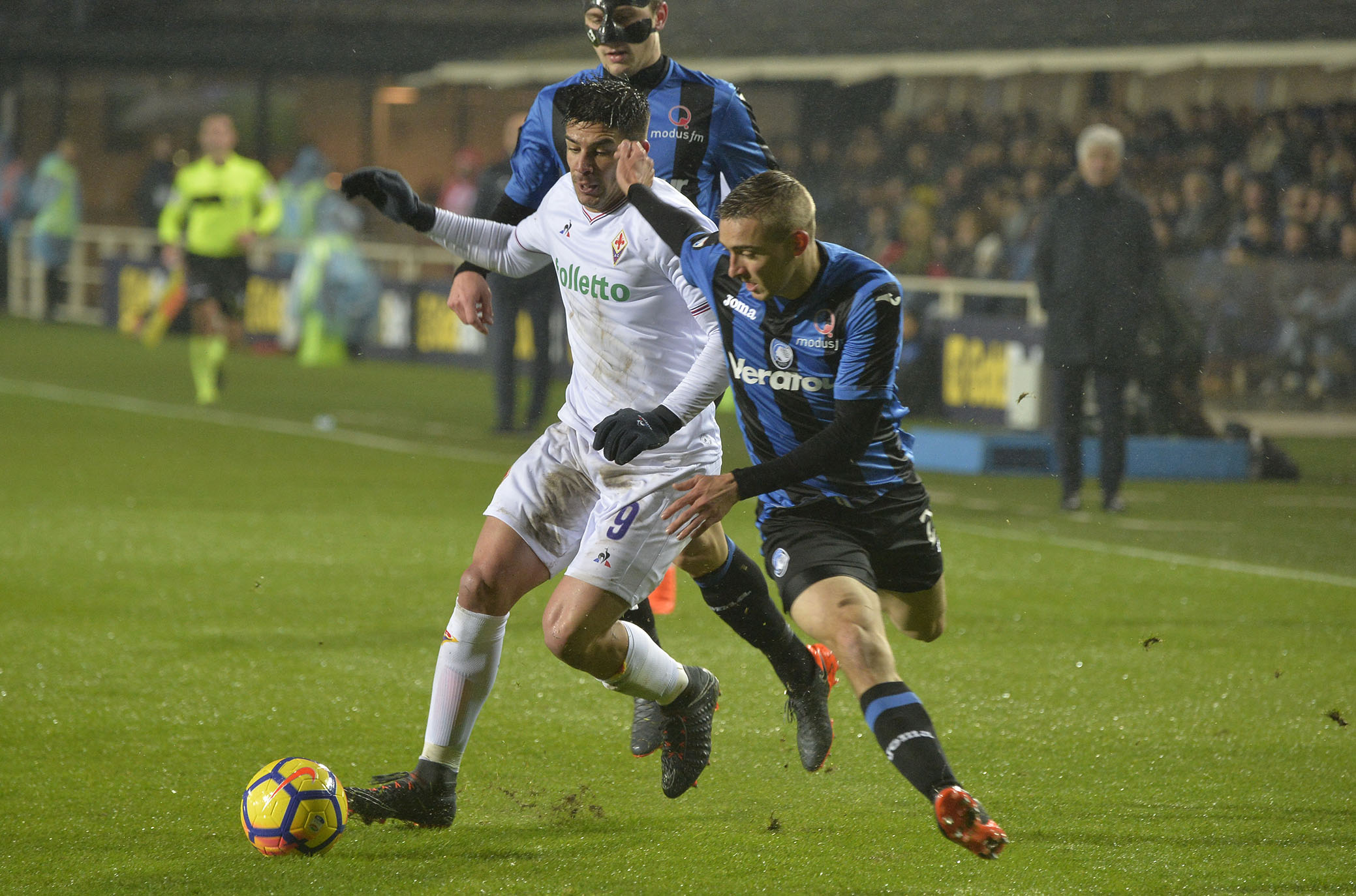 ATALANTA-FIORENTINA.18-02-18. GIOVANNI SIMEONE IN AZIONE .SILPRESS