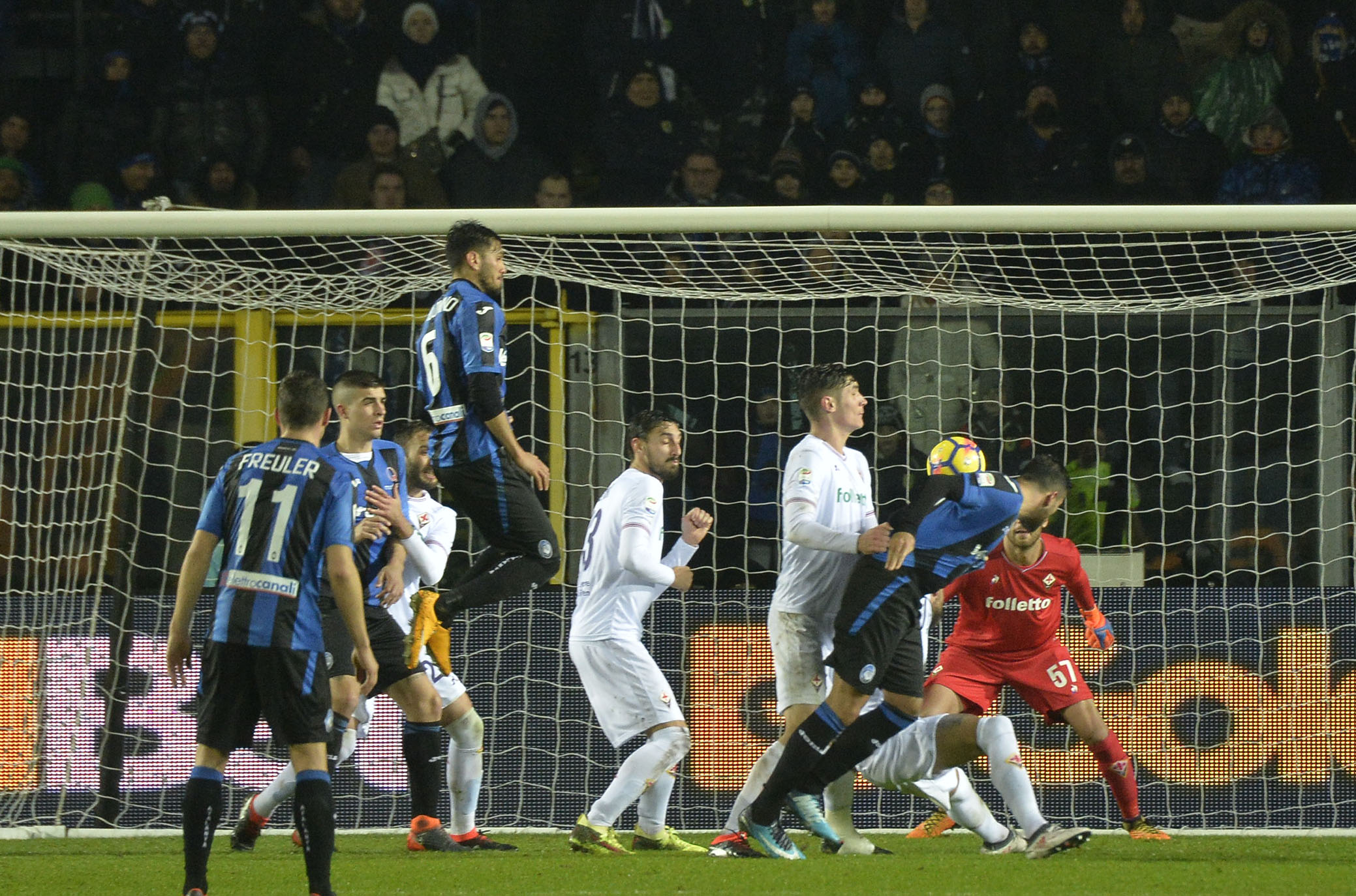 Anche a Bergamo stessa storia: 12° gol da palla inattiva incassato dai viola