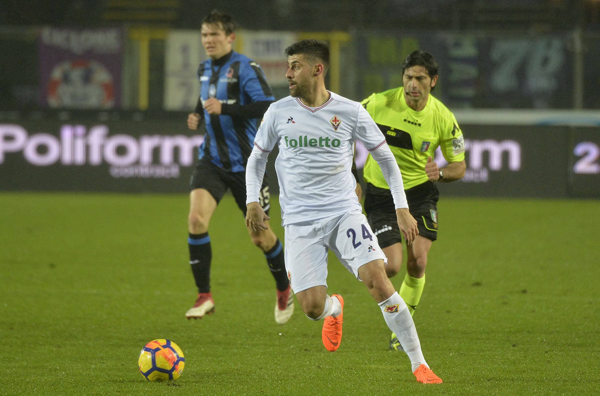 ATALANTA-FIORENTINA.18-02-18. MARCO BENASSI IN AZIONE.SILPRESS