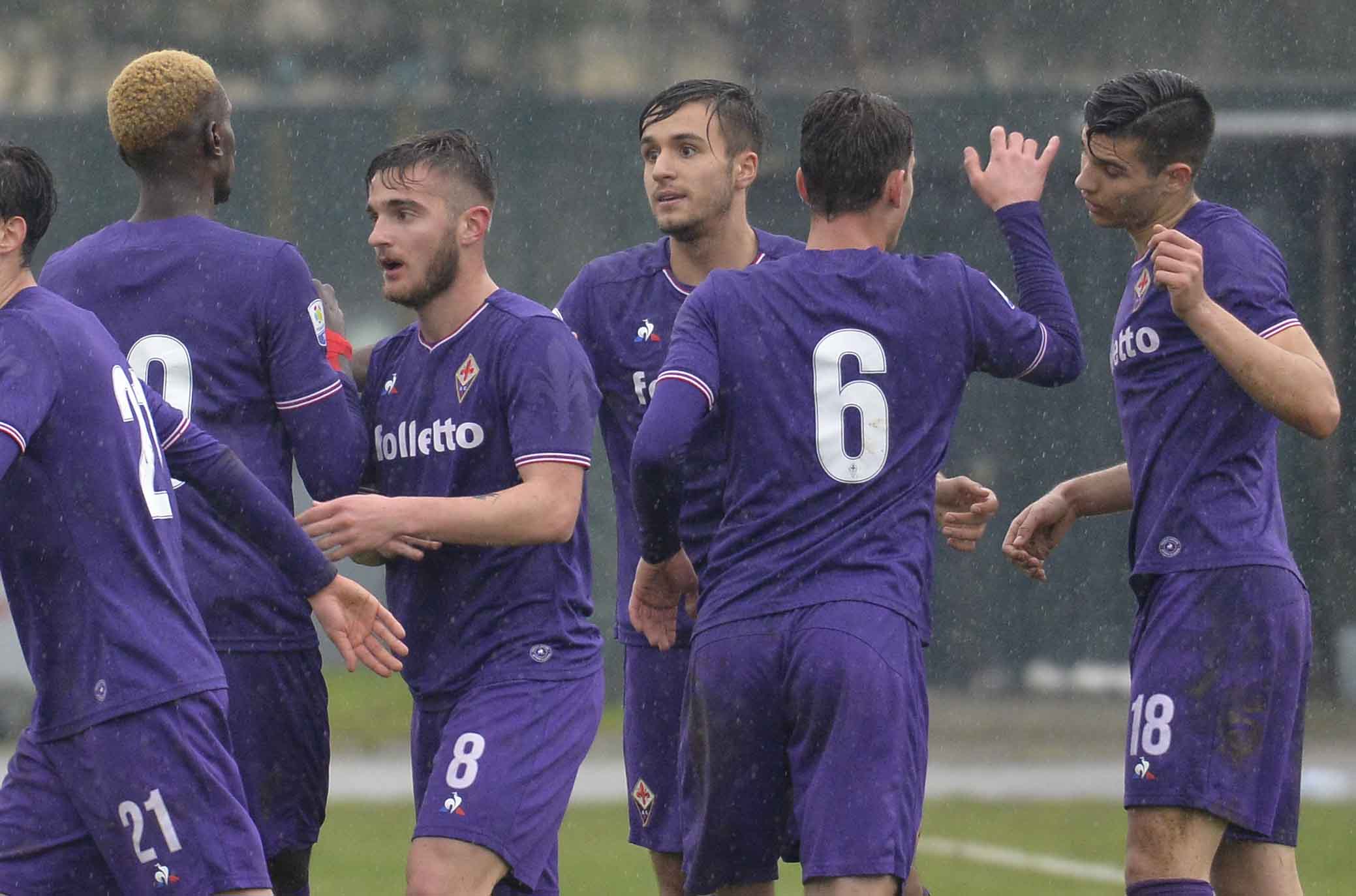 FIORENTINA PRIMAVERA-ASCOLI 15-03-2018. ESULTANZA ERALD LAKTI. SILPRESS/GALASSI SILVANO