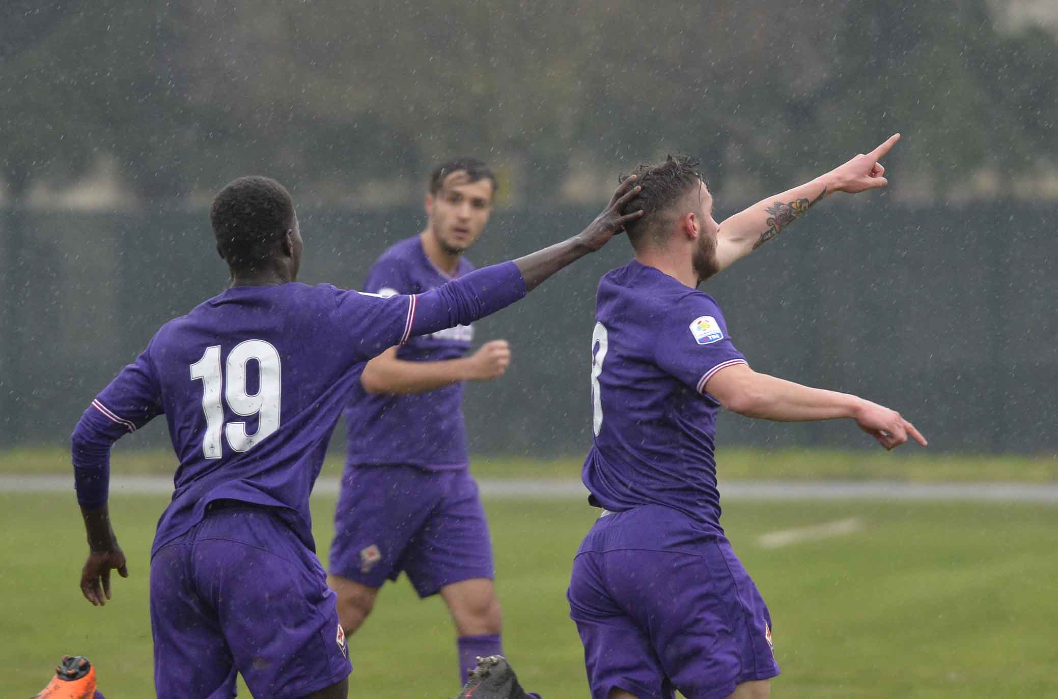 FIORENTINA PRIMAVERA-ASCOLI 15-03-2018. ESULTANZA ERALD LAKTI. SILPRESS/GALASSI SILVANO